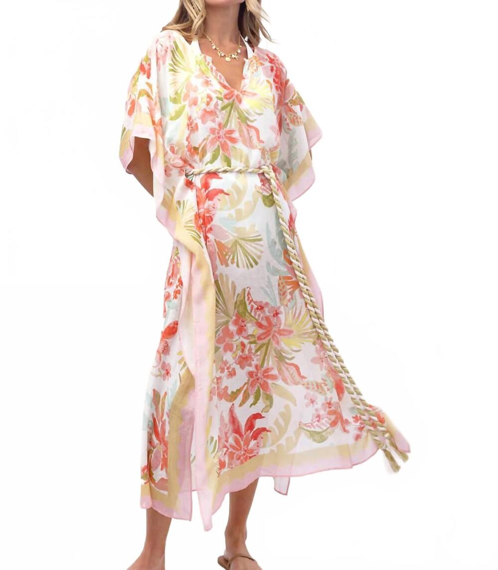 NEW SPARTINA 449 edisto beach kaftan dress in castillo tropical